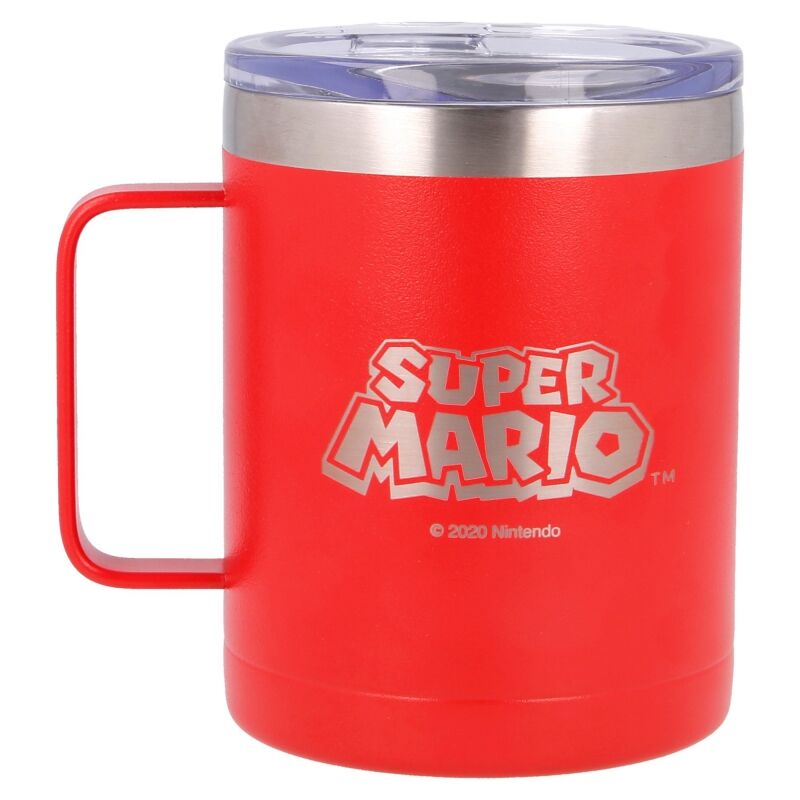 Nintendo Super Mario Bros rozsdamentes acél termosz bögre 380ml-1