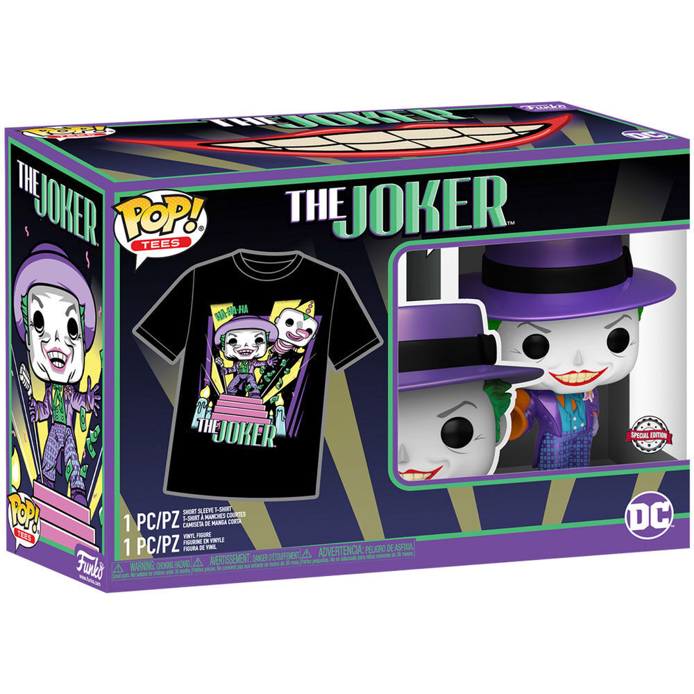 Díszletfigura POP & Tee DC Comics Batman The Joker-9
