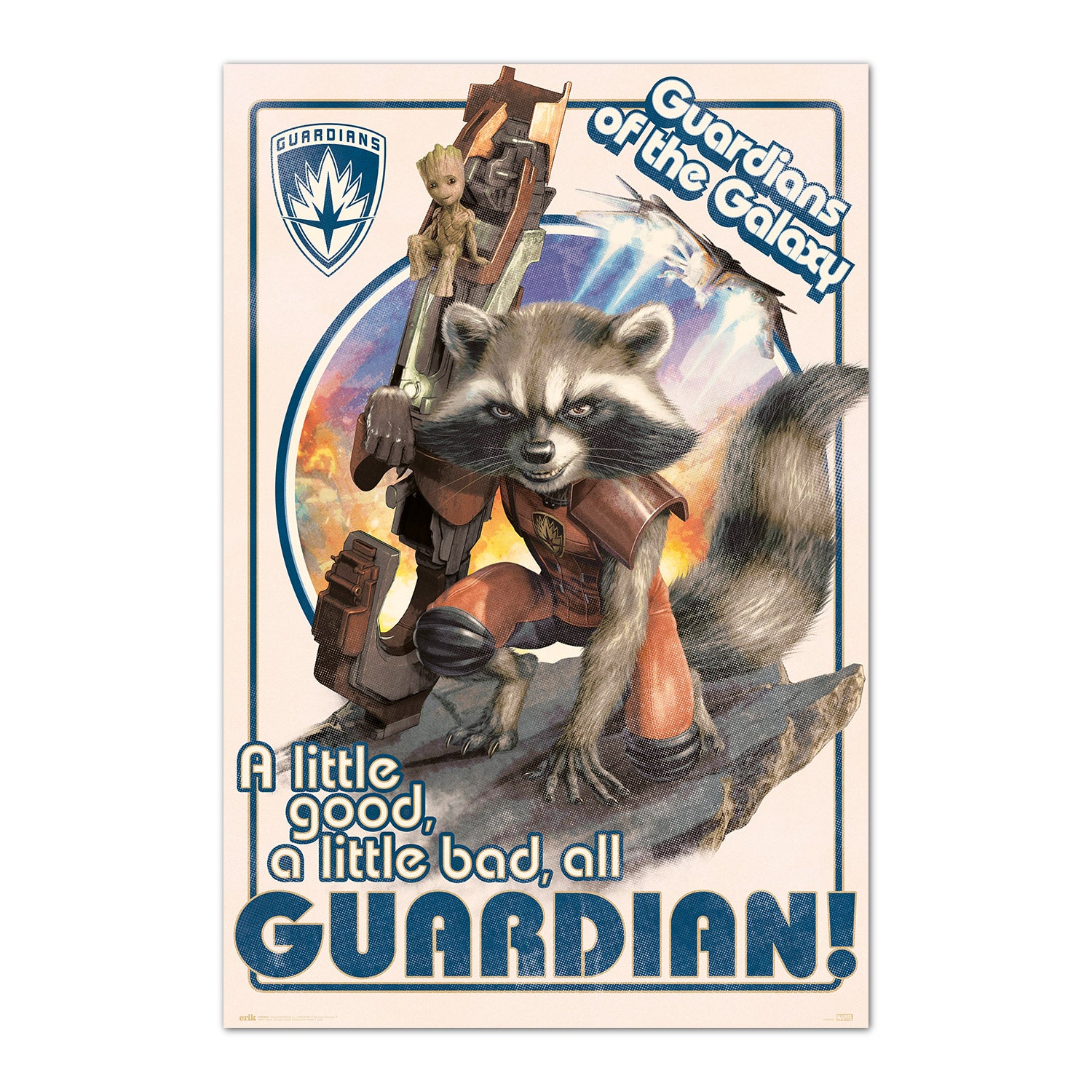 MARVEL GUARDIANS OF THE GALAXY – MORDÁLY & BABY GROOT Poszter-0