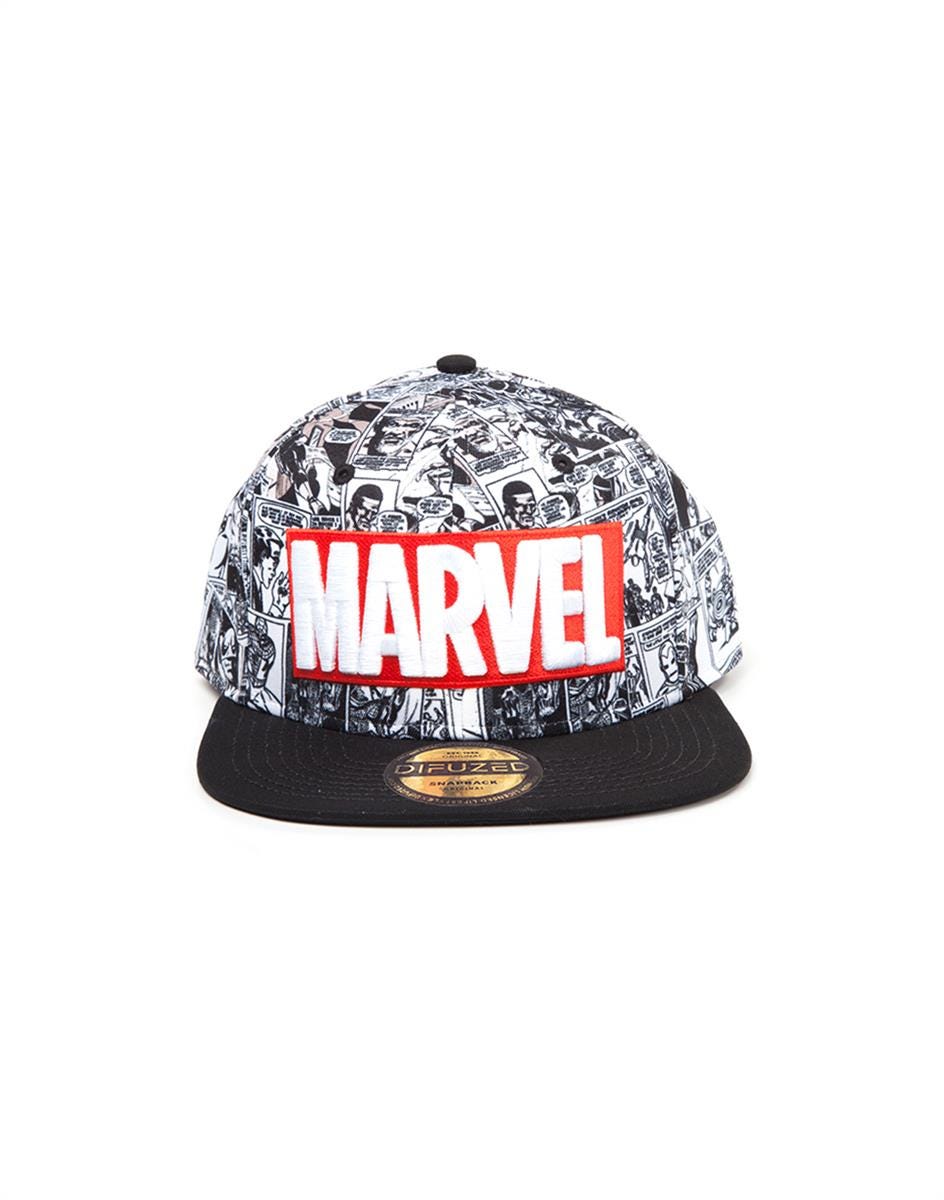 Marvel - Klasszikus piros-fehér logós baseball sapka (snapback)-0