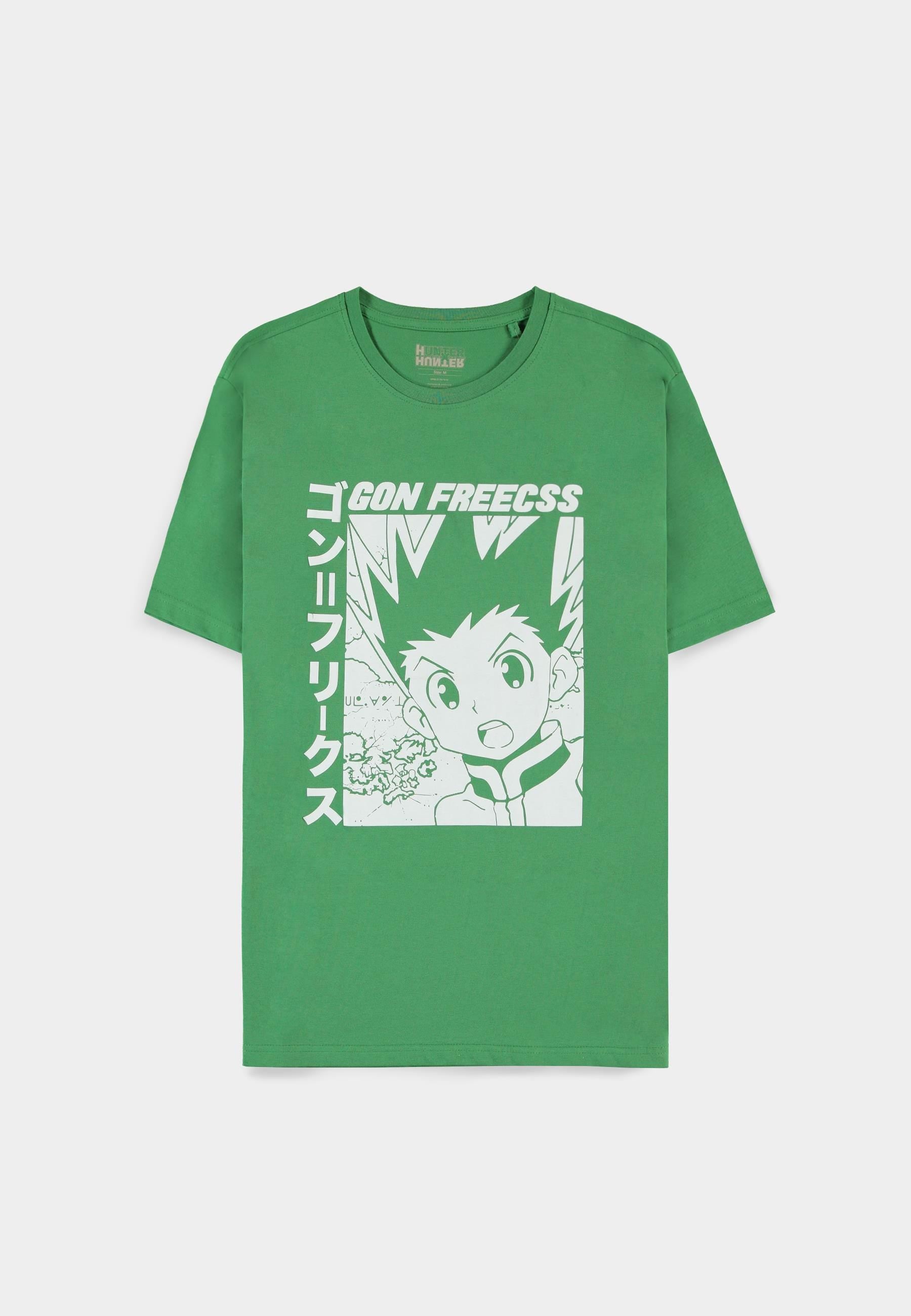 Hunter X Hunter - Gon Freecss zöld férfi rövid ujjú póló-0