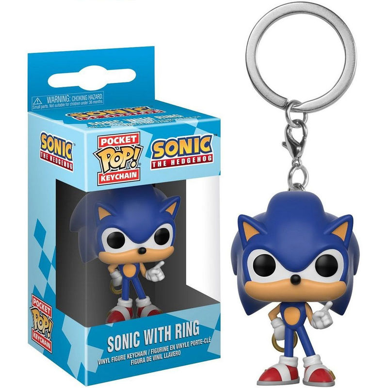 Pocket POP kulcstartó Sonic gyűrűvel-0