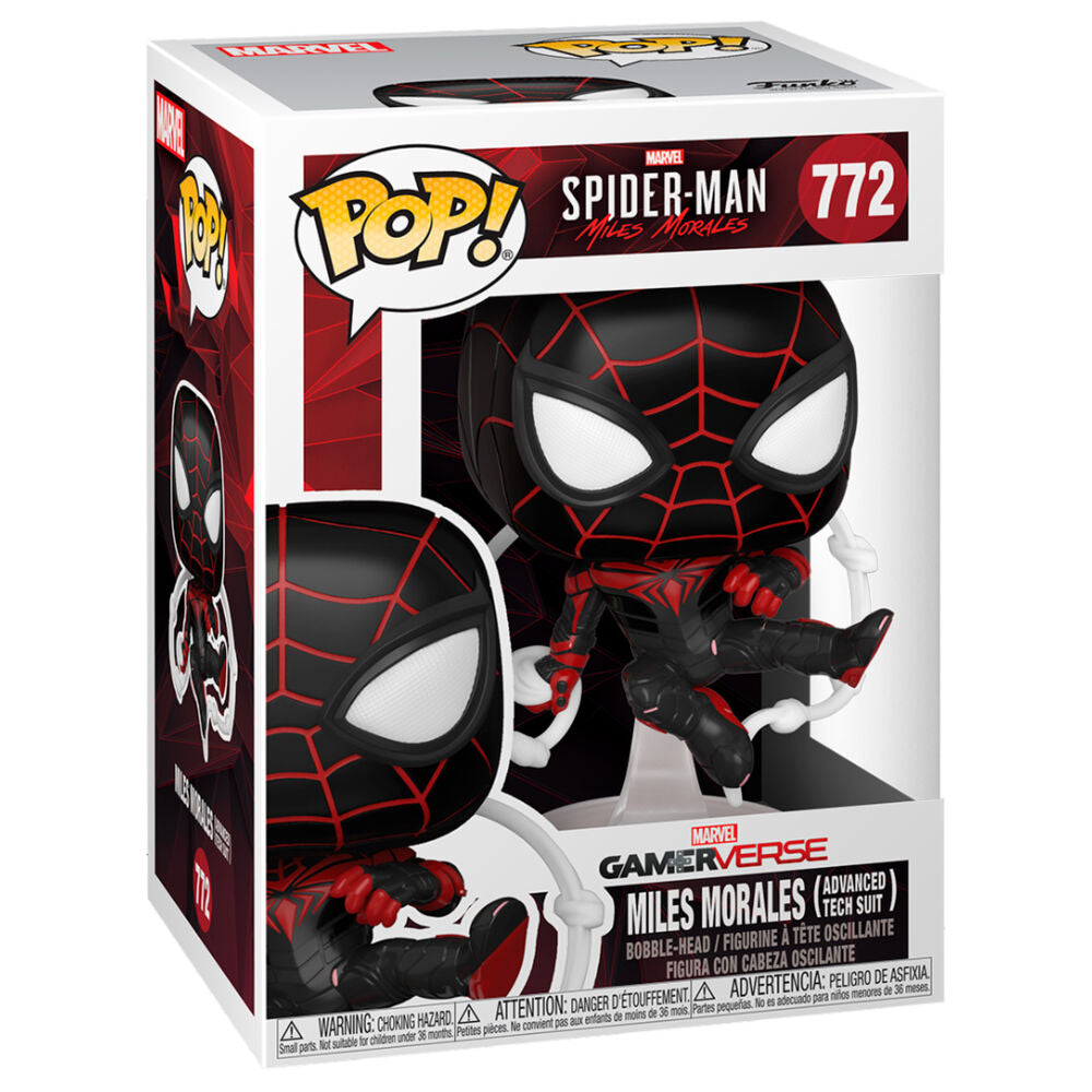 POP figura Marvel Spiderman Miles Morales Advanced Tech Suit-0