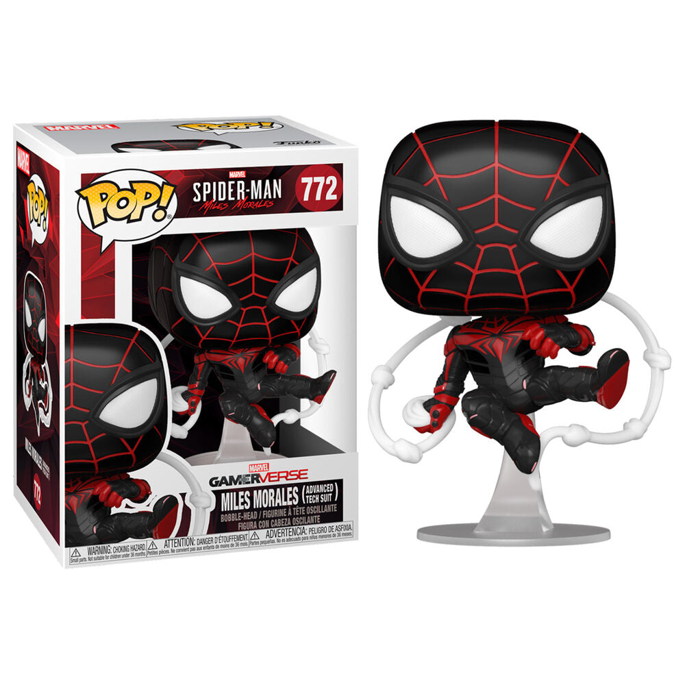 POP figura Marvel Spiderman Miles Morales Advanced Tech Suit-1