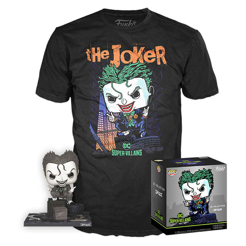 Állítsa be a POP figurát és a Tee DC Comics Jim Lee Jokert-0