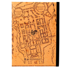 Harry Potter Marauders Map notebook fénnyel-1