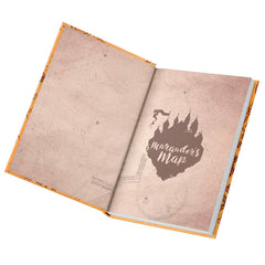 Harry Potter Marauders Map notebook fénnyel-2