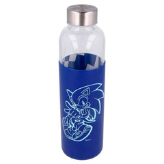 Sonic The Hedgehog szilikon fedeles üvegpalack 585ml-0