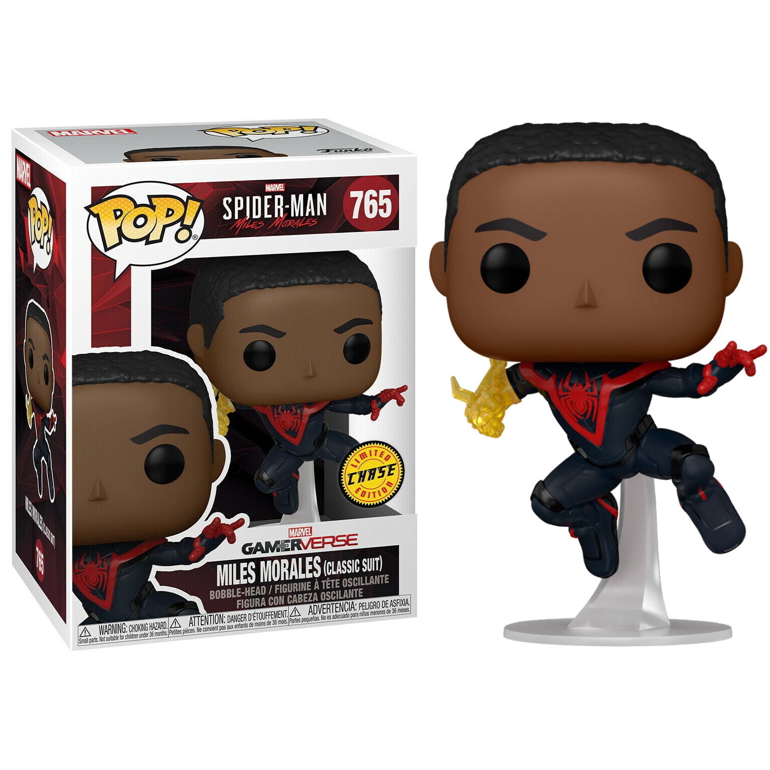 POP figura Spiderman Miles Morales Classic Suit Chase-0