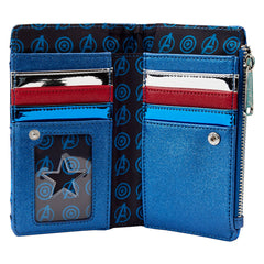 Loungefly Marvel Captain America metallic wallet-3