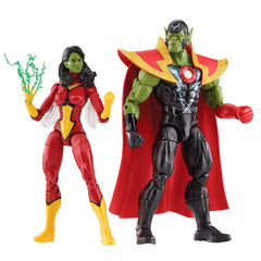 Marvel Avengers Beyond Earth Mightiest Skrull Queen &amp; Super Skrull figurák 15cm-0