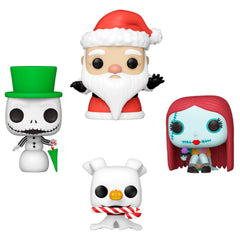 Pocket POP csomag 4 figurás Disney Nightmare Before Christmas Holiday Exkluzív-1