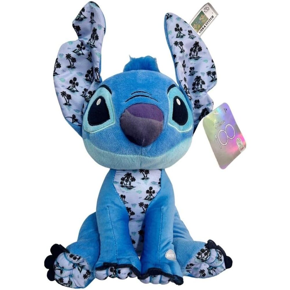 Zenélő, ülő Stitch plüss figura - Disney 100. évforduló