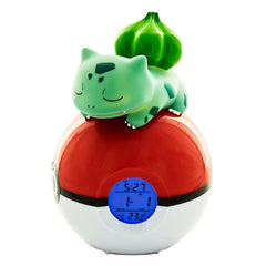 Pokemon Bullbasaur Pokeball lámpa ébresztőóra-3