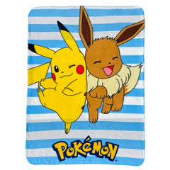 Pokemon Pikachu &amp; Eevee polár takaró-0