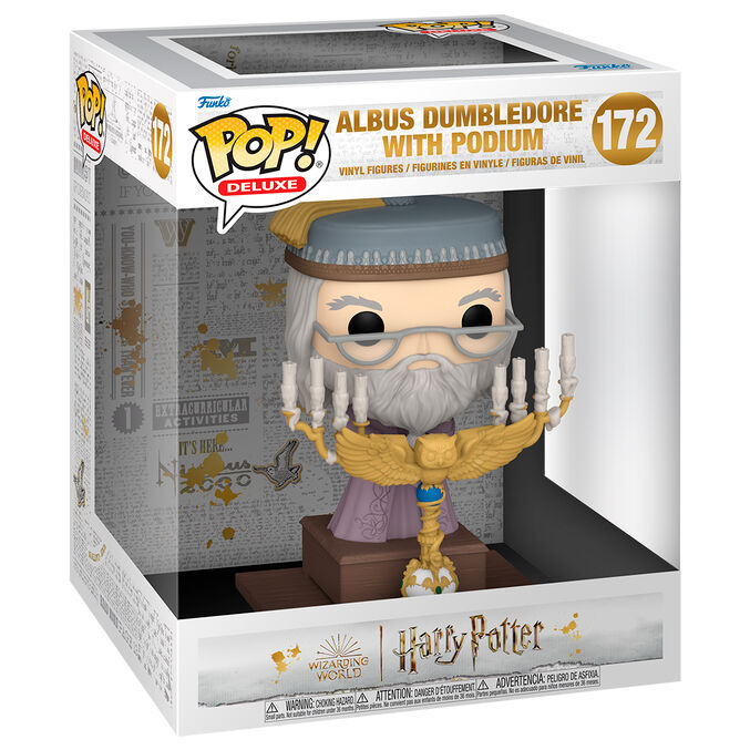 POP figura Deluxe Harry Potter és az azkabani fogoly – Dumbledore dobogóssal-0