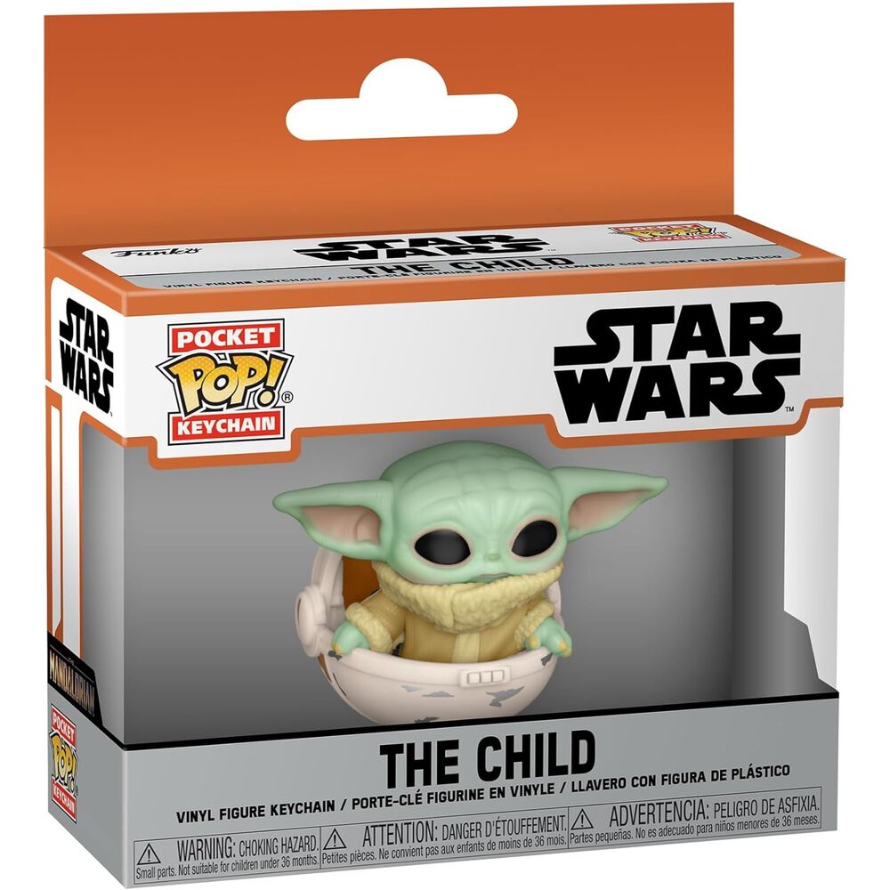 Zseb POP kulcstartó Star Wars The Mandalorian Yoda The Child-0