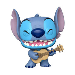 Lilo & Stitch super size Jumbo POP!  Stitch ukulelével 25 cm