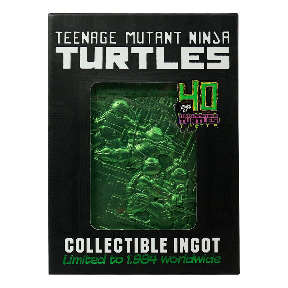 Teenage Mutant Ninja Turtles Ingot 40th Anniversary Green Limited Edition-3