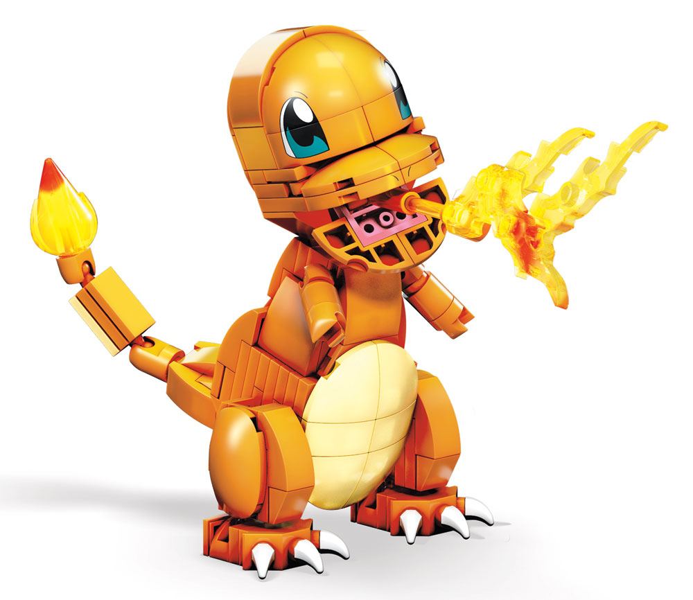 Pokémon Mega Construx Wonder Builders Építőipari Szett Charmander 10 cm-0