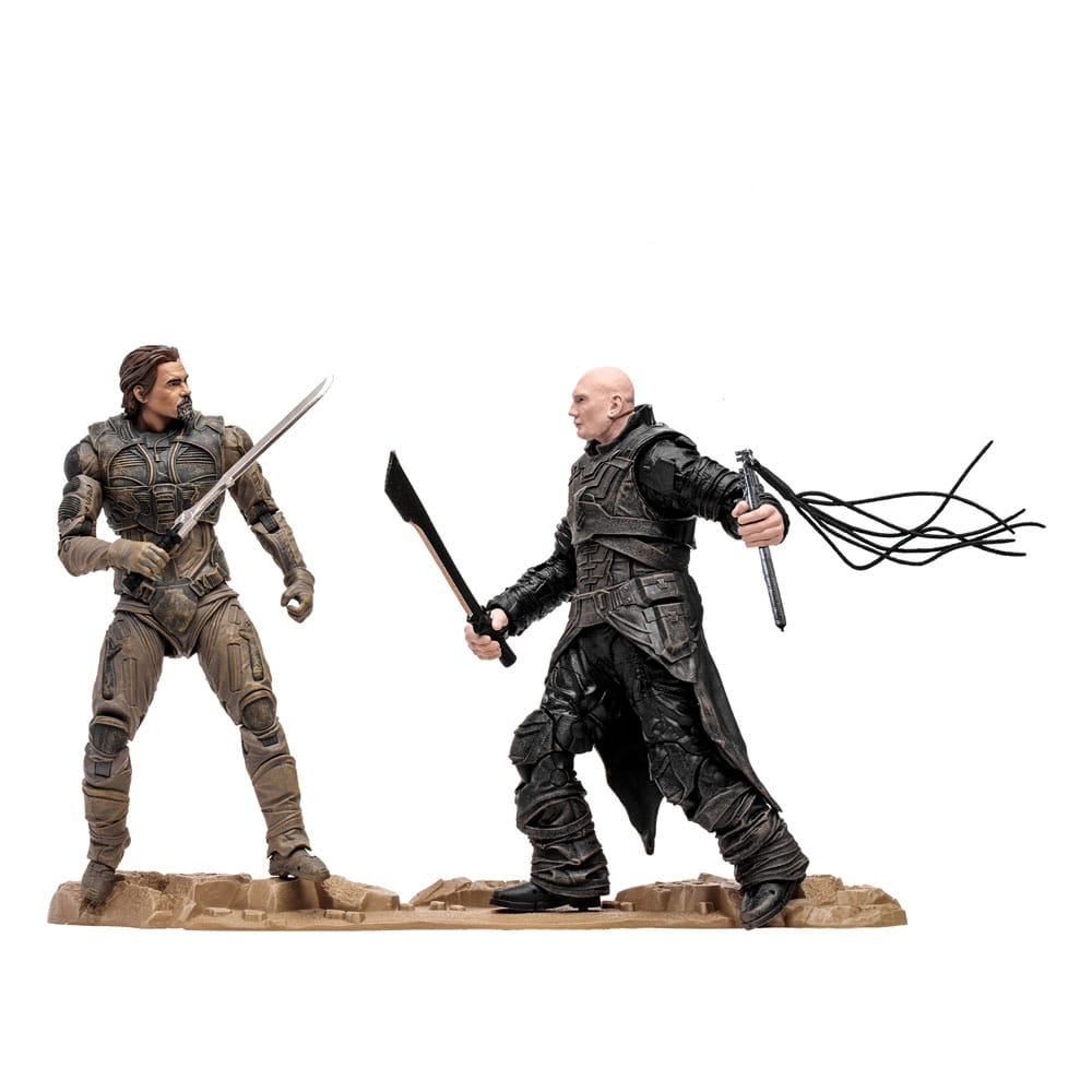 Dűne: Második rész Akció ábra 2-Pack Gurney Halleck &amp; Rabban 18 cm-1