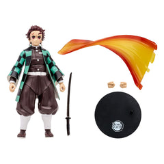 Demon Slayer: Kimetsu no Yaiba Akciófigura Tanjiro Kamado (Rui Battle Variáns) 18 cm