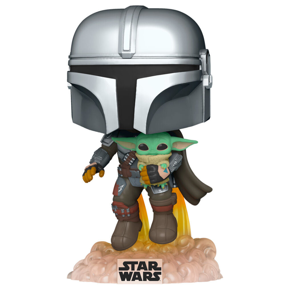 POP figura Star Wars A Mandalorian Mando repül Jet Pack-kel-1