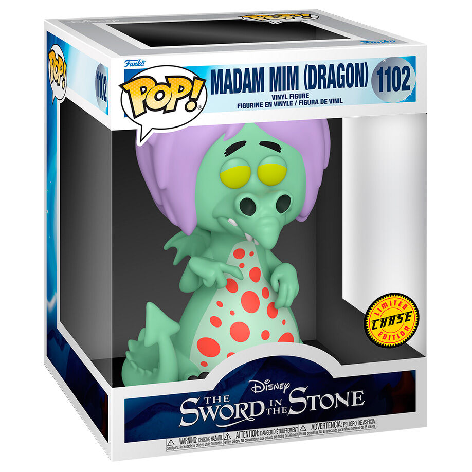POP figura Disney The Sword in the Stone Mim mint Dragon Chase 15cm-1