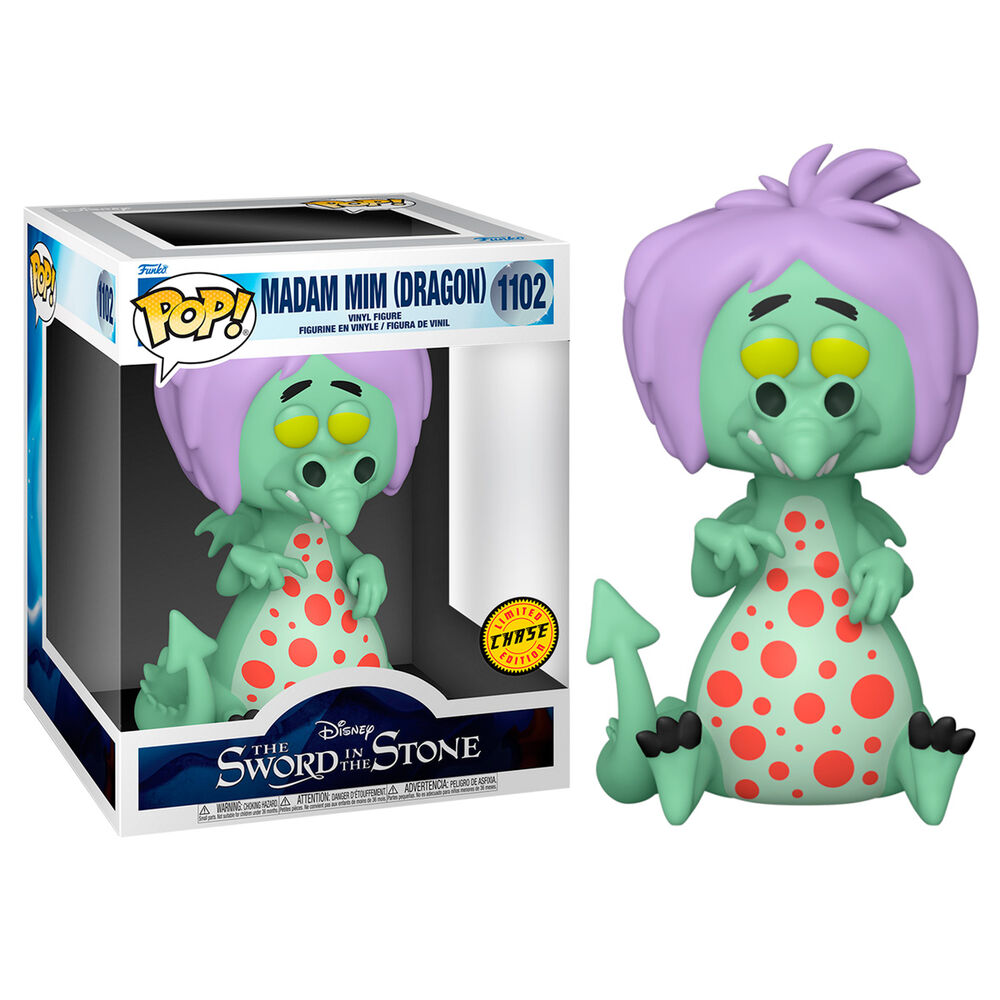 POP figura Disney The Sword in the Stone Mim mint Dragon Chase 15cm-0