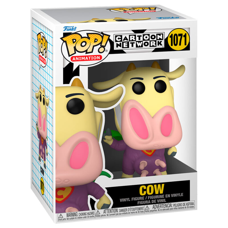 POP figura Cartoon Network tehén és csirke - szuperhős tehén-1