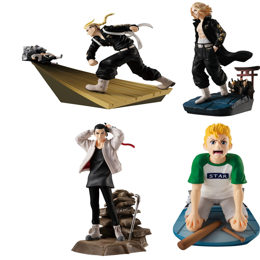 Toman Heroic Scenes Tokyo Revengers Series Petitrama csomag 4 figurás 8cm-0