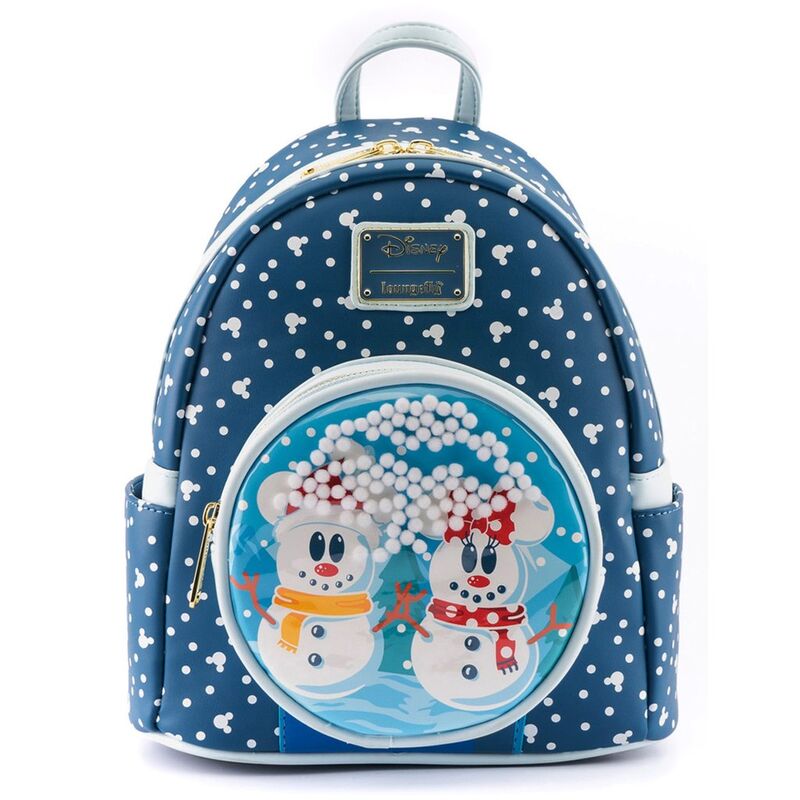 Loungefly Disney Snowman Mickey Minnie hátizsák 26 cm-0