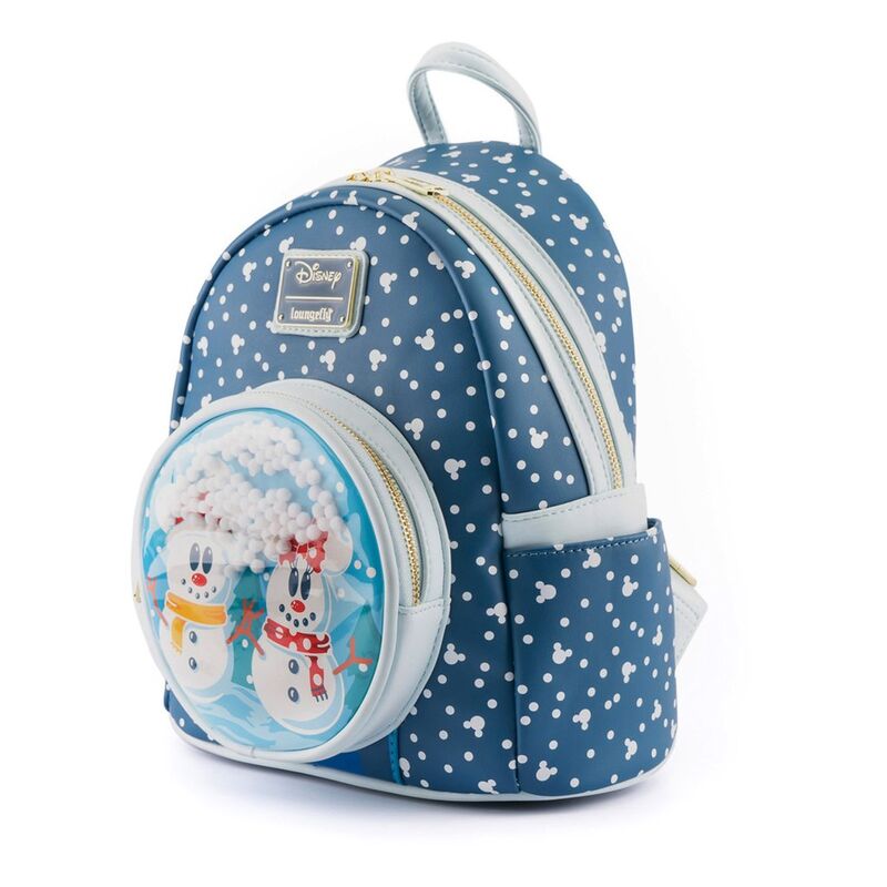 Loungefly Disney Snowman Mickey Minnie hátizsák 26 cm-1