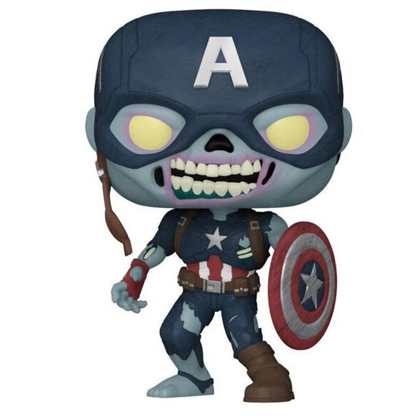 POP figura Marvel What If Zombie Captain Amerika Exkluzív 25 cm-1
