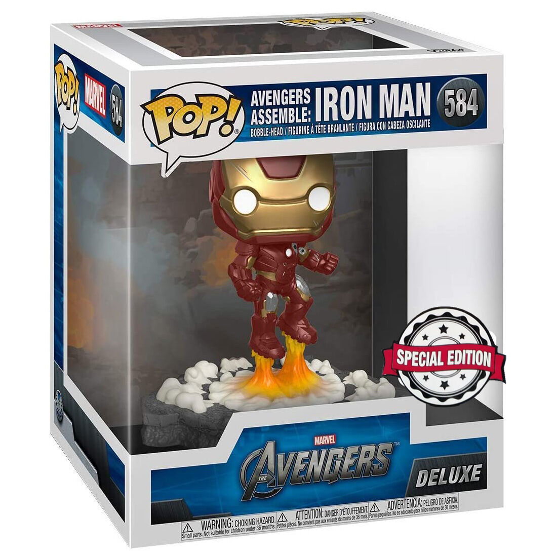 POP figura Marvel Avengers Iron Man Assemble exkluzív-0