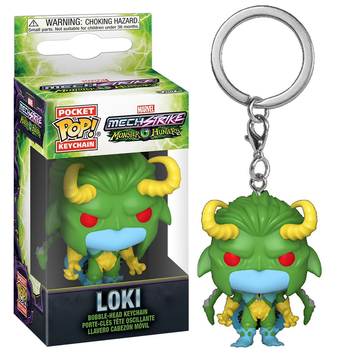 Pocket POP kulcstartó Marvel Monster Hunters Loki-0