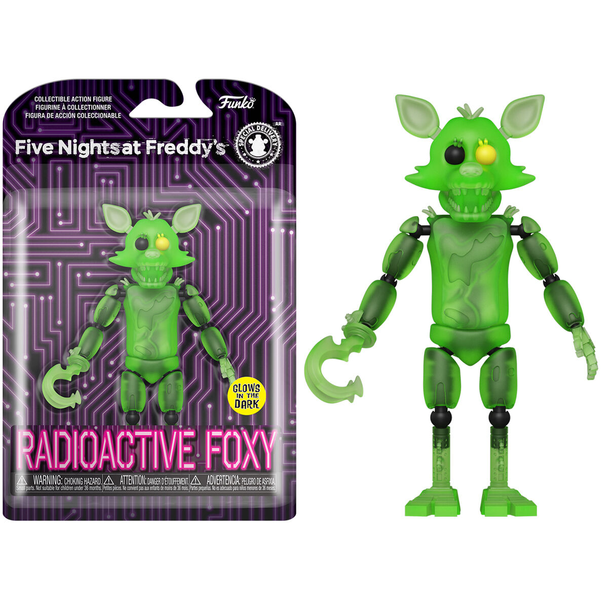 Akciófigura Friday Night a Freddys Radioactive Foxy-ban-0