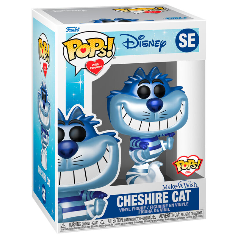 POP figura Disney Make a Wish Cheshire Cat Metallic-1