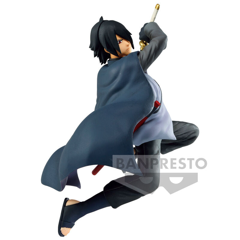 A 14 centiméter magas Boruto Naruto Next Generations Vibration Stars Uchiha Sasuke figura magas minőségű, kifejezetten gyűjtőknek és rajongóknak készített modell.