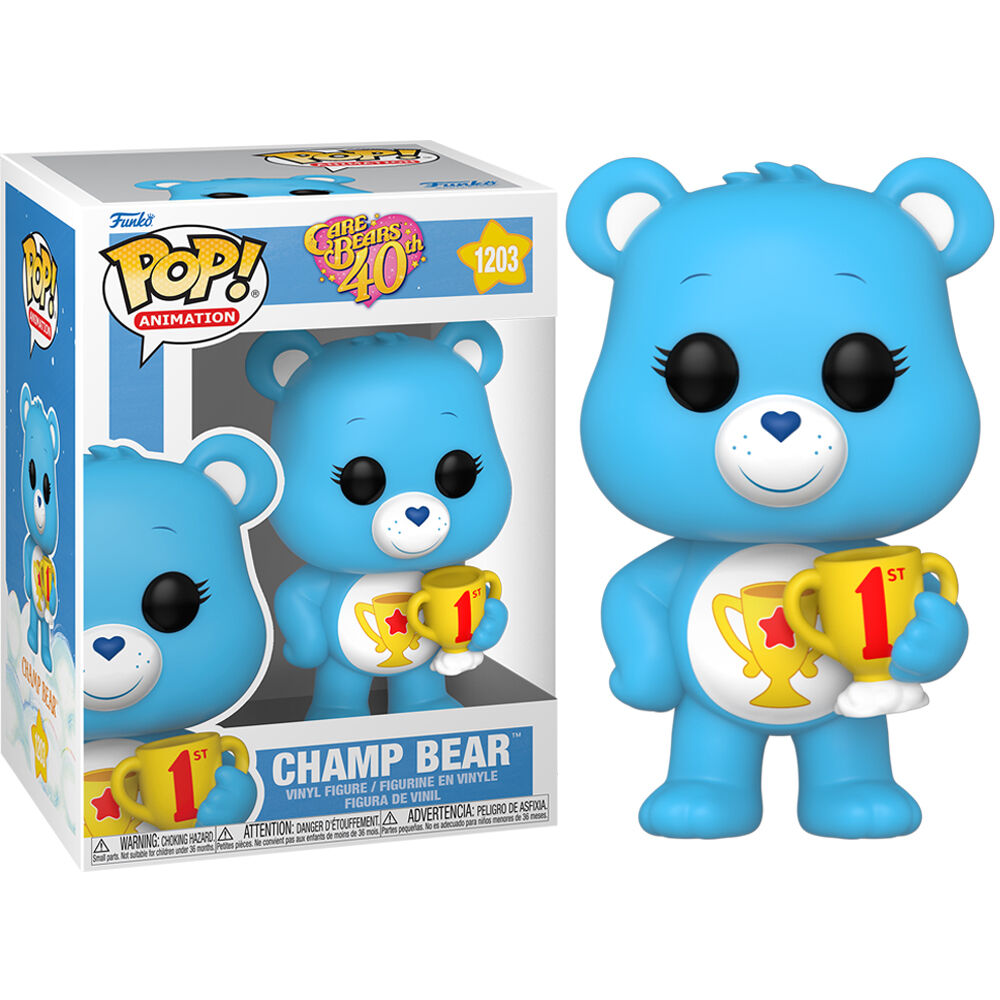 POP figura Care Bears 40. évfordulója Champ Bear-1