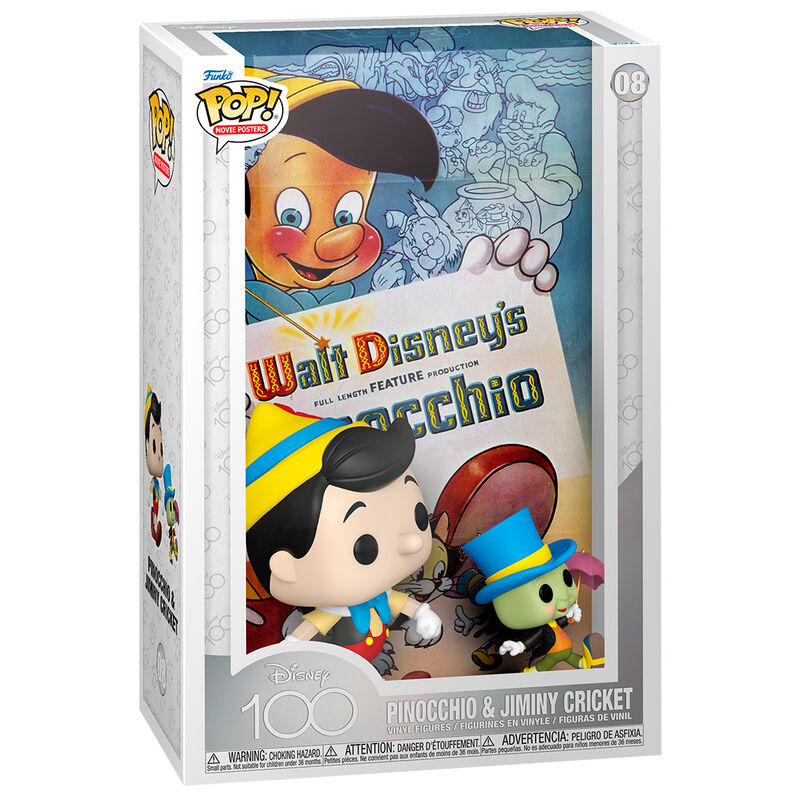POP figura Filmplakát Disney 100. Pinocchio &amp; Jiminy Cricket-0