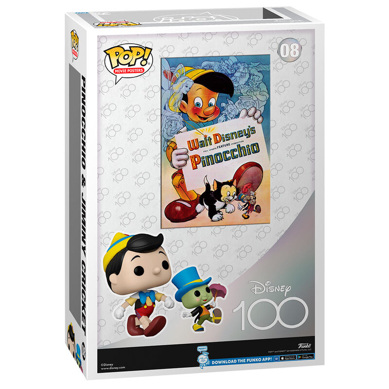POP figura Filmplakát Disney 100. Pinocchio &amp; Jiminy Cricket-2