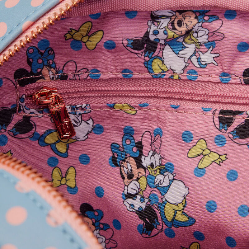 Loungefly Disney Minnie Mouse Pasztell Polka Dot Crossbody táska-4