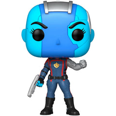 A Marvel szuperhősét, Nebulát ábrázoló kilenc centiméteres Funko POP bakelit figura kitűnő kiegészítője lehet egy otthoni Marvel vagy Funko gyűjteménynek.