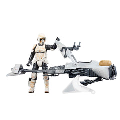 Star Wars a Mandalorian Speeder Bike Scout Trooper &amp; Grogu figura 9 cm-0