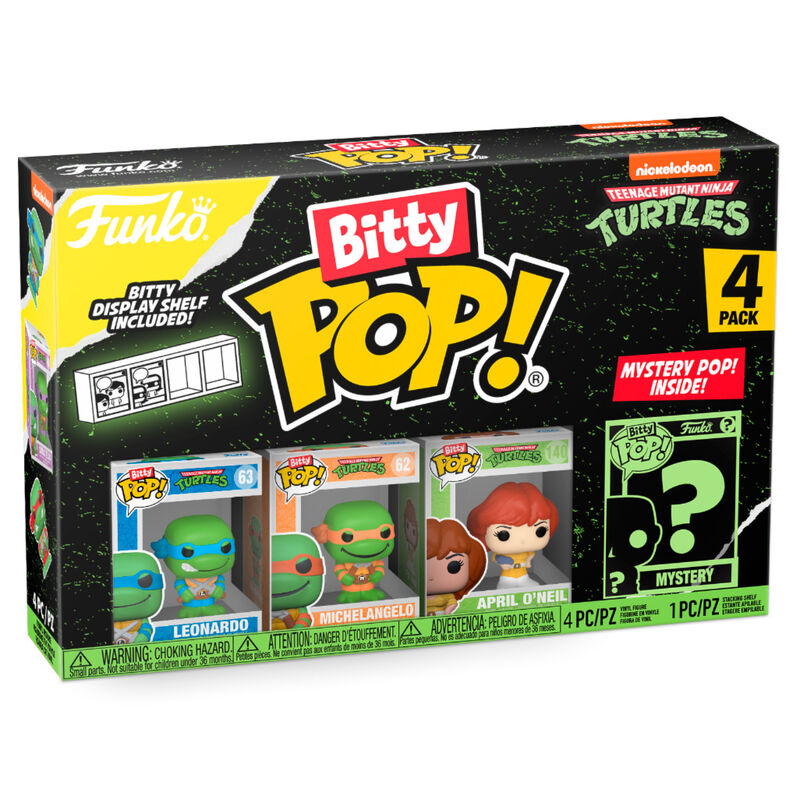 Buborékfólia 4 figurás Bitty POP Teenage Mutant Ninja Turtles Leonardo-0