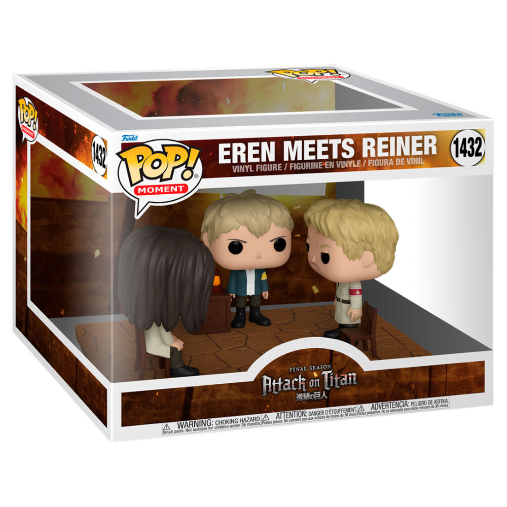 POP figura Moment Attack on Titan Eren találkozik Reinerrel-0