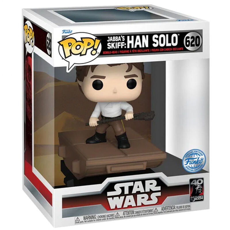 POP figura Deluxe Star Wars Jabba Skiff Han Solo Exkluzív-0